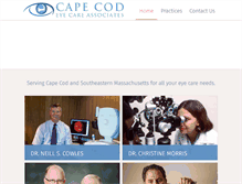 Tablet Screenshot of capecodeyecare.com